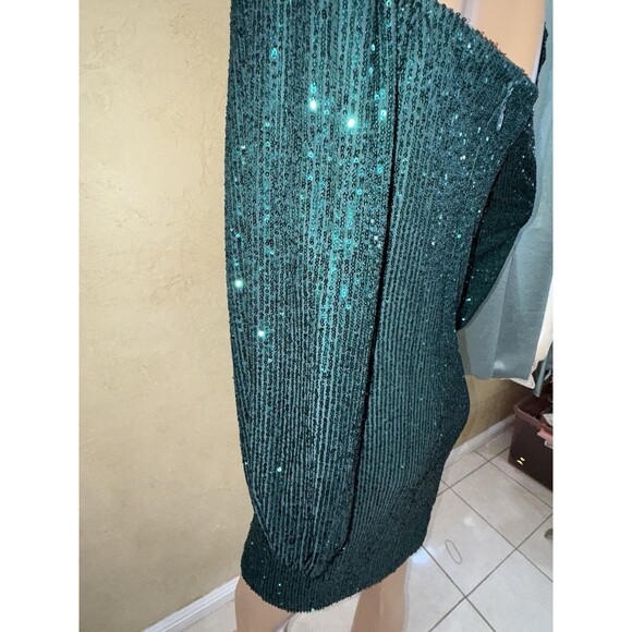 Party Dress green sequins size L Guess - Picture 11 of 16